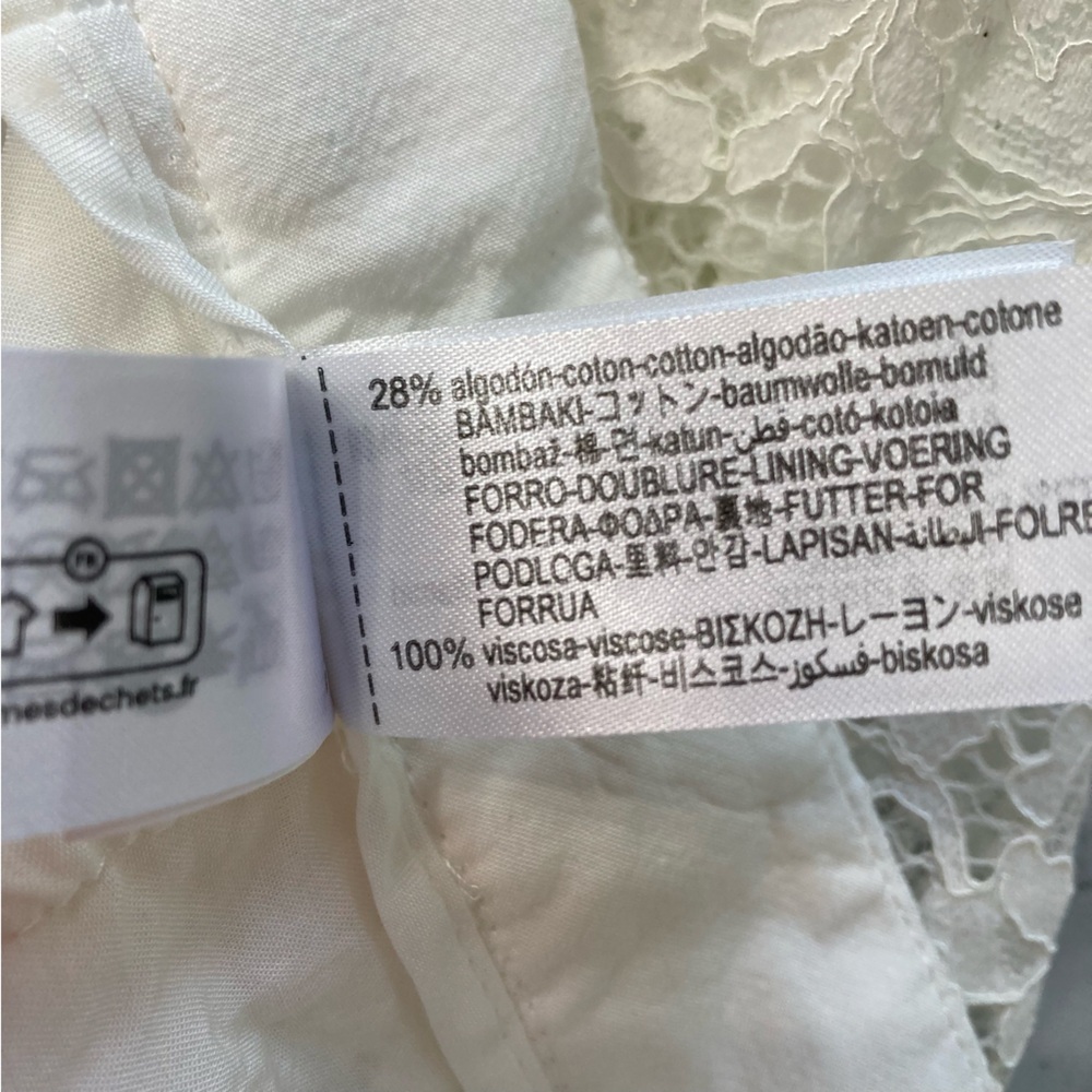 ZARA White Cropped Lace Pants - Picture 8 of 15